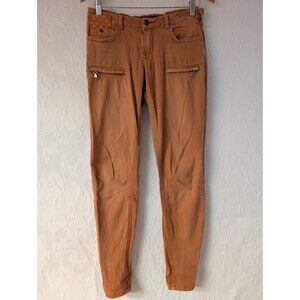 MAISON SCOTCH Women Skinny Slim Jeans Size W28 L32 Branded Studs Leather Label